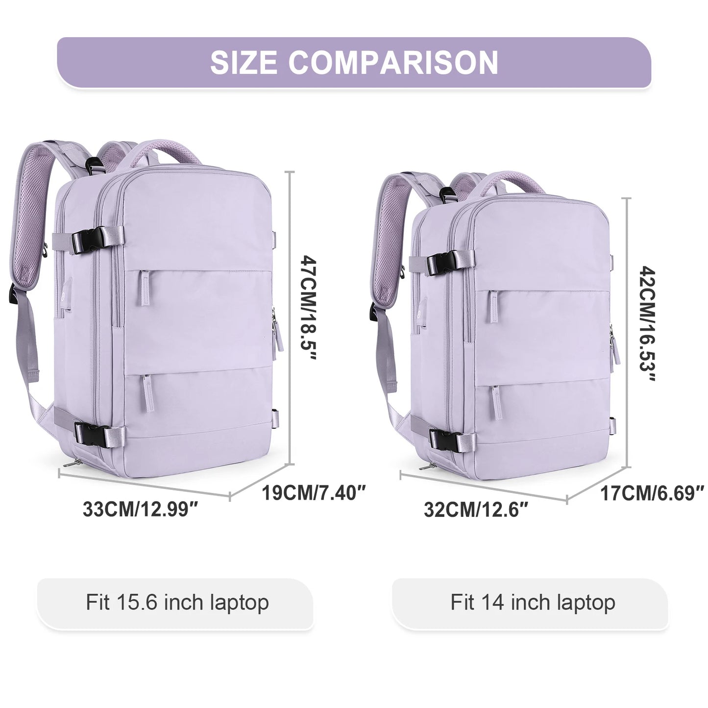 Travel Backpack for Women, Carry On Backpack,TSA Laptop Backpack Flight Approved, College Nurse Bag Casual Daypack for Weekender.