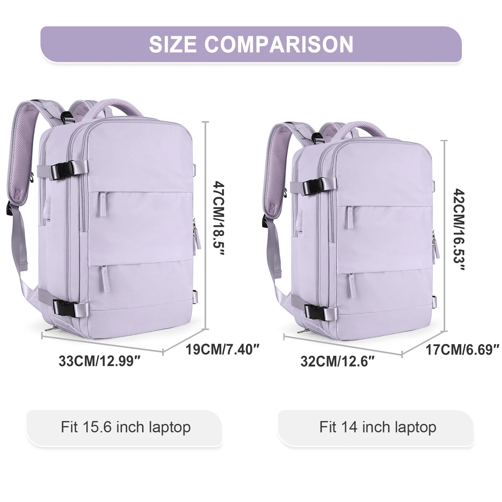 Travel Backpack for Women, Carry On Backpack,TSA Laptop Backpack Flight Approved, College Nurse Bag Casual Daypack for Weekender.