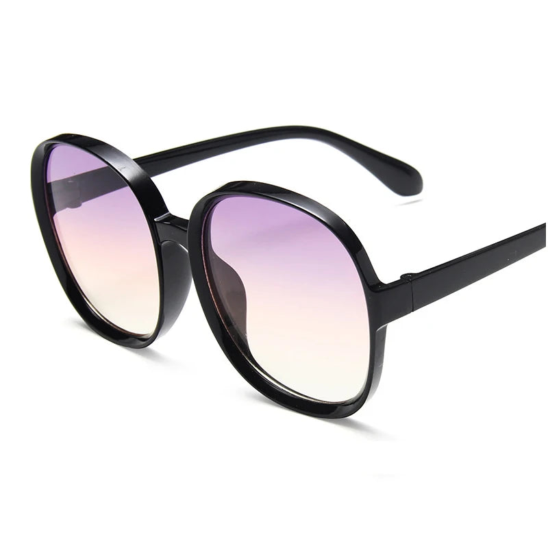 Stylish Oversized Round Gradient Sunglasses for Women - UV400 Protection - Trendy Fashion Accessory 2020.