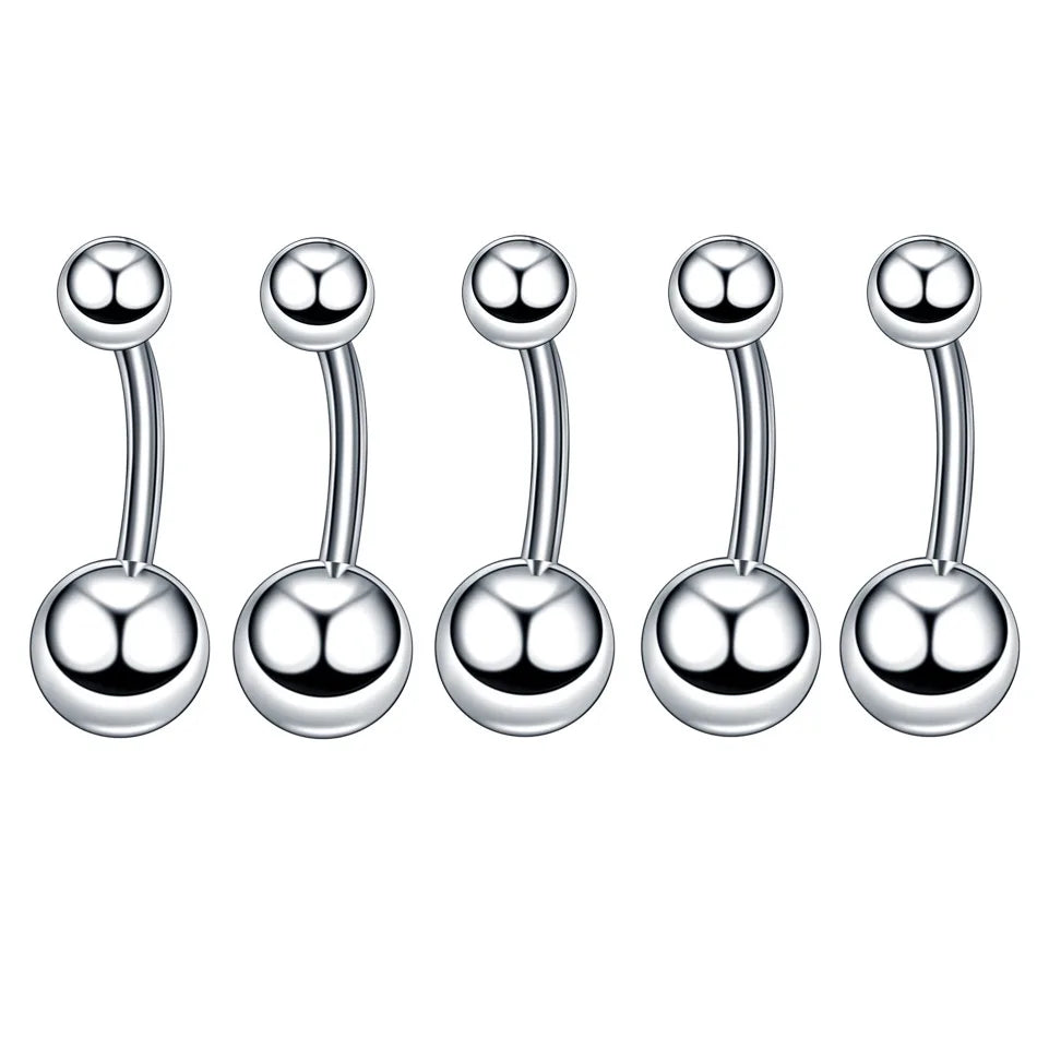 Body Piercing Jewelry  14G Stainless Steel Nose Ear Belly Lip Tongue Ring Captive Bead Eyebrow Bar Piercing Lot Jewelry for Sexy.