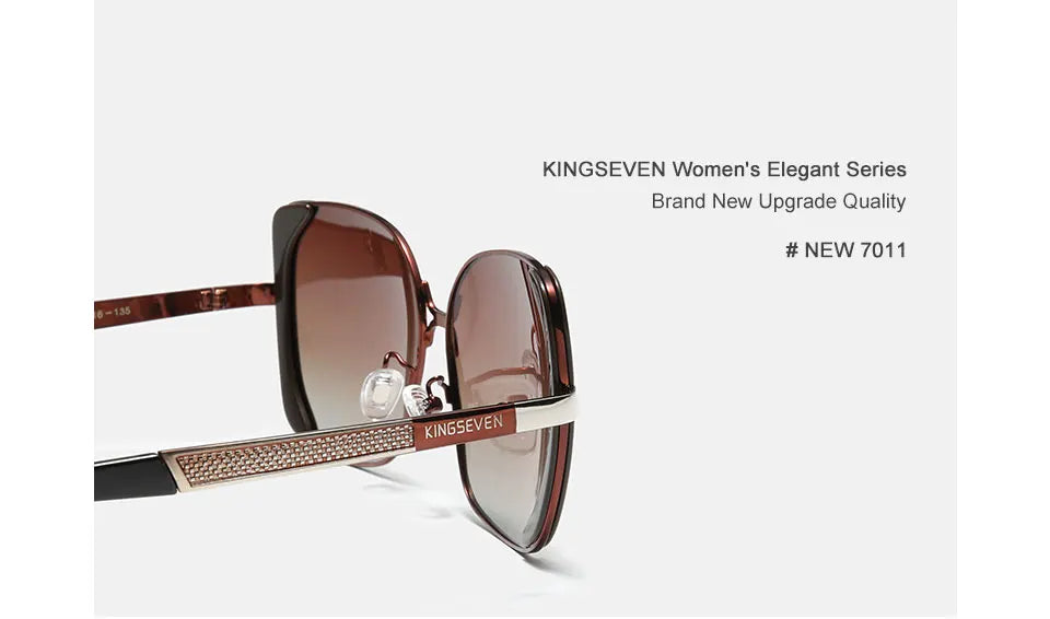 KINGSEVEN Women's Butterfly Sunglasses with Polarized Gradient Lenses - Model N7011.