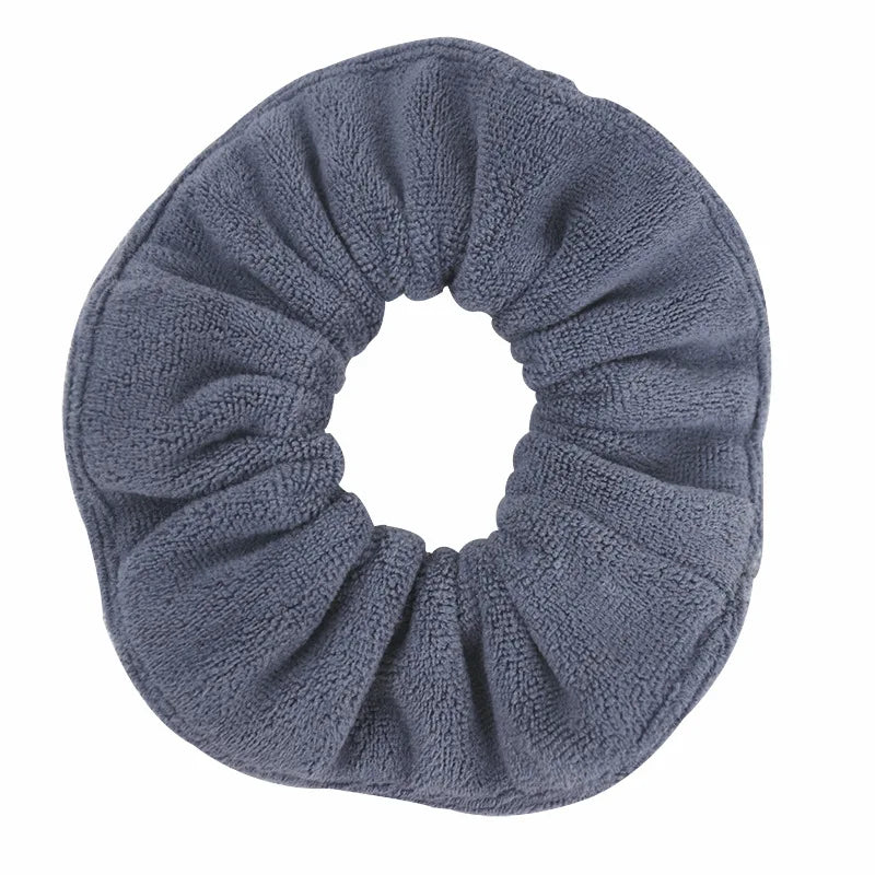 Ultra-Soft Large Microfiber Hair Drying Scrunchies for Frizz Control - Versatile Elastic Hair Bands for Sports and Yoga.