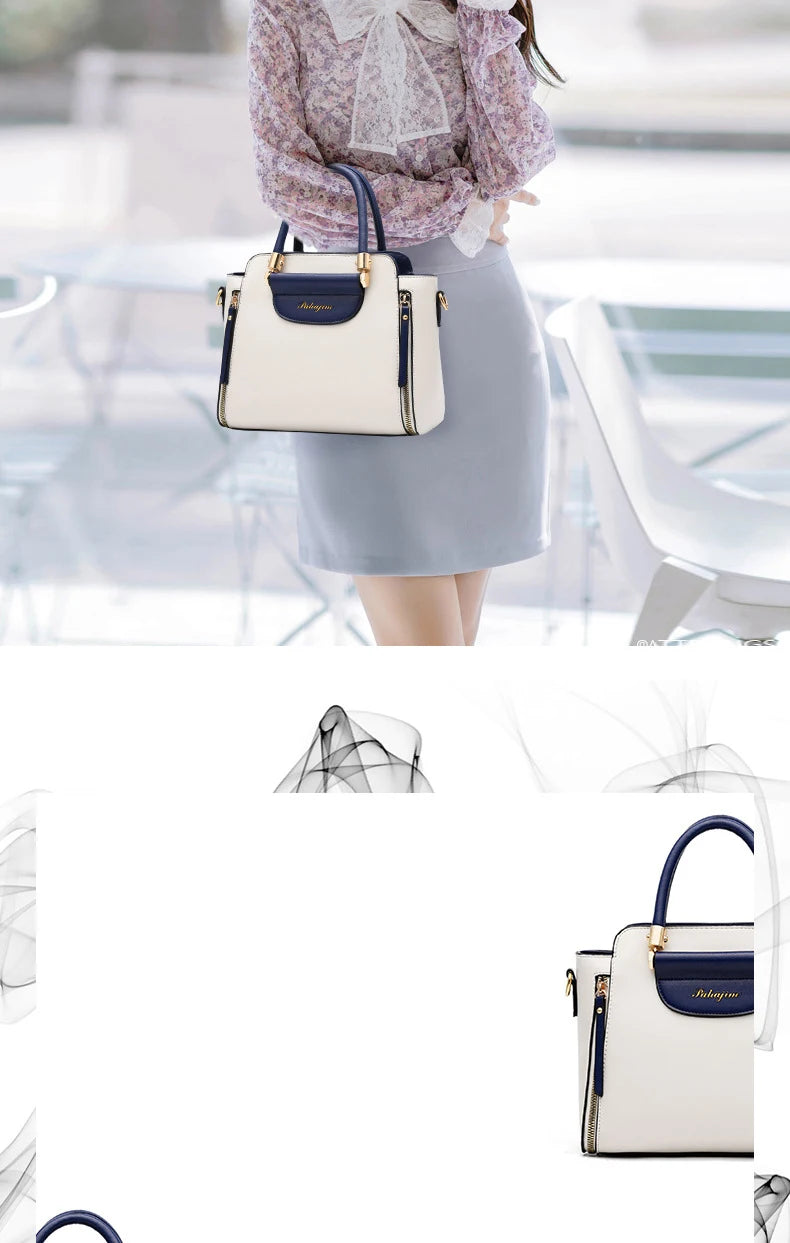 Women's bag 2024 new fashion women's bags hit color hand-held  bag Europeand the United States all-match shoulder messenger bag.