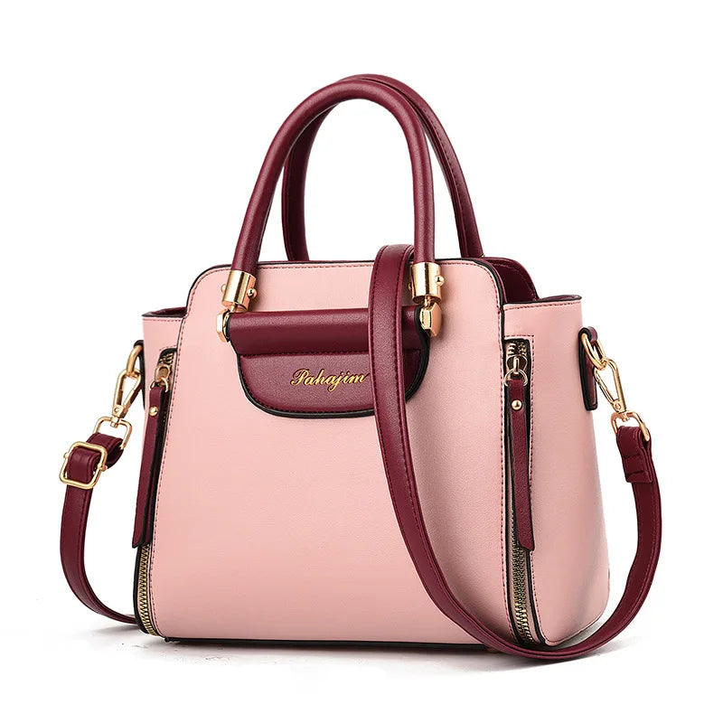 Women's bag 2024 new fashion women's bags hit color hand-held  bag Europeand the United States all-match shoulder messenger bag.