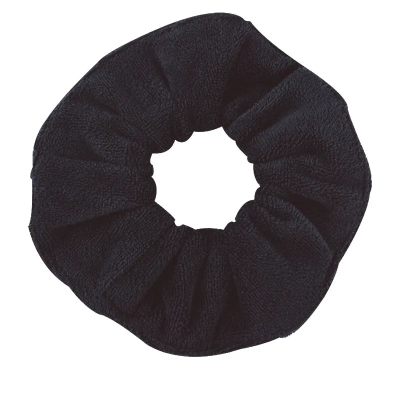 Ultra-Soft Large Microfiber Hair Drying Scrunchies for Frizz Control - Versatile Elastic Hair Bands for Sports and Yoga.