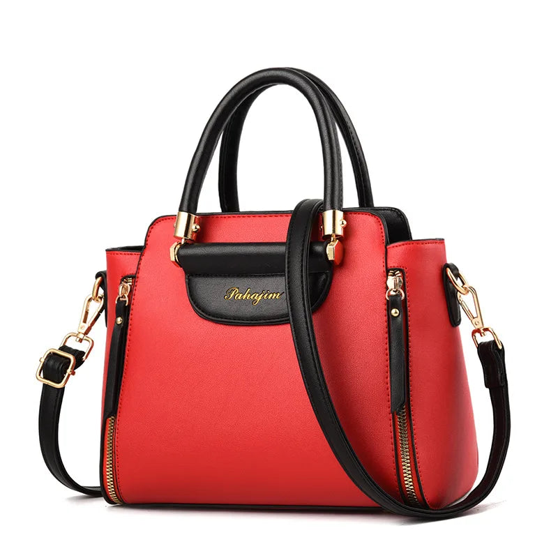 Women's bag 2024 new fashion women's bags hit color hand-held  bag Europeand the United States all-match shoulder messenger bag.