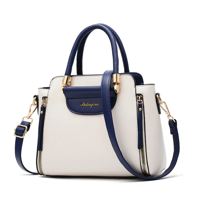 Women's bag 2024 new fashion women's bags hit color hand-held  bag Europeand the United States all-match shoulder messenger bag.