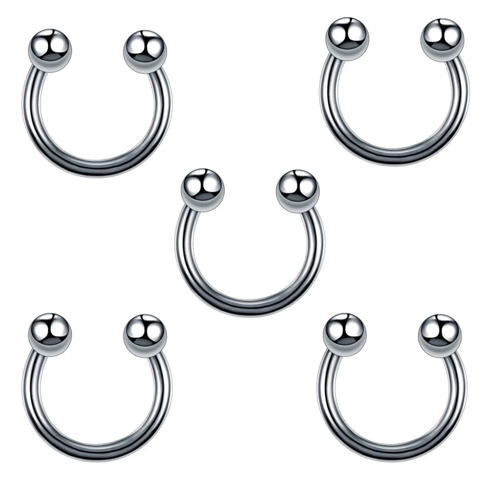 Body Piercing Jewelry  14G Stainless Steel Nose Ear Belly Lip Tongue Ring Captive Bead Eyebrow Bar Piercing Lot Jewelry for Sexy.