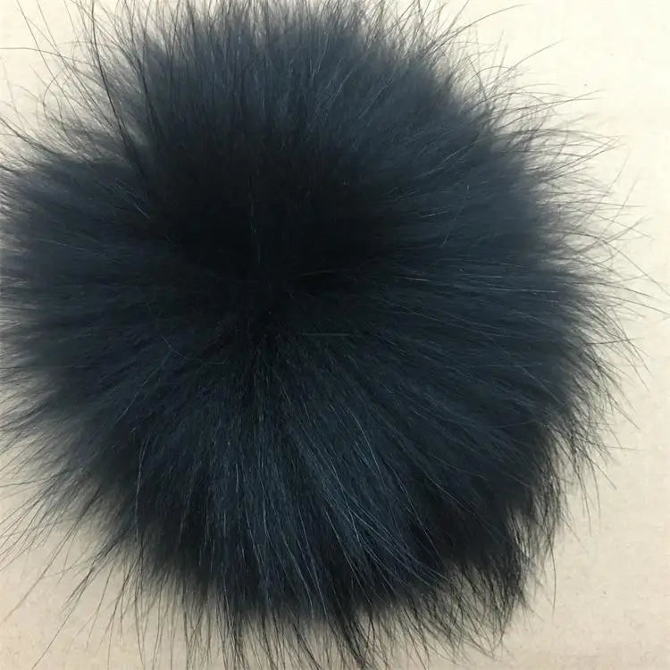 Luxurious DIY Natural Fox & Raccoon Fur Pompoms for Fashion Accessories - Perfect for Hats, Bags, Shoes, and Scarves