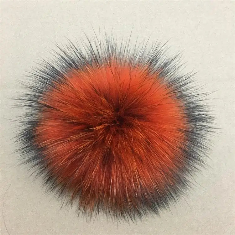 Luxurious DIY Natural Fox & Raccoon Fur Pompoms for Fashion Accessories - Perfect for Hats, Bags, Shoes, and Scarves