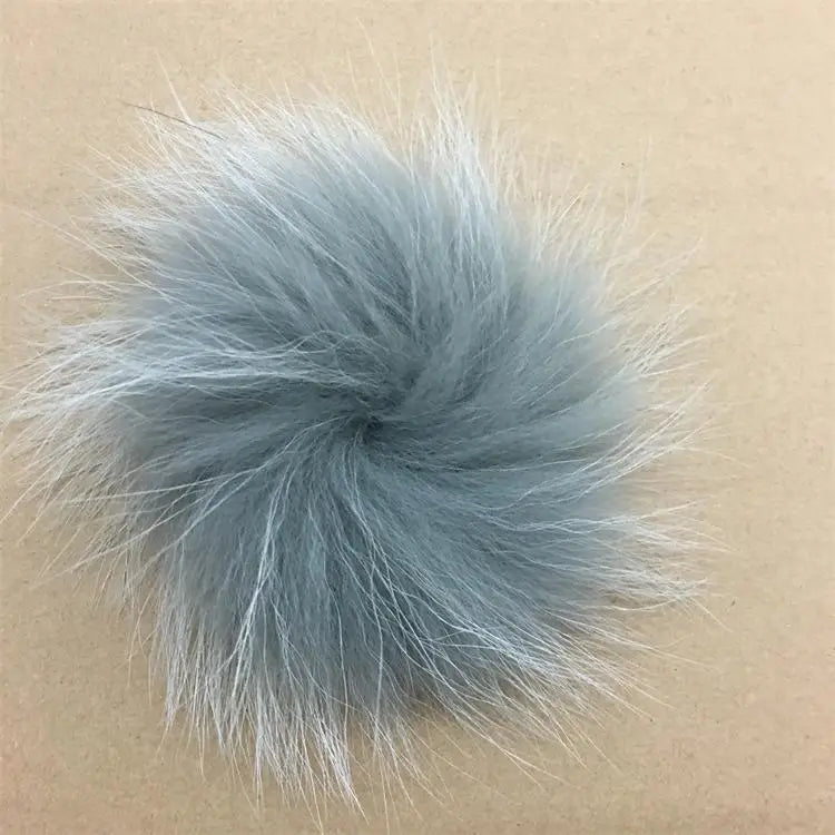 Luxurious DIY Natural Fox & Raccoon Fur Pompoms for Fashion Accessories - Perfect for Hats, Bags, Shoes, and Scarves