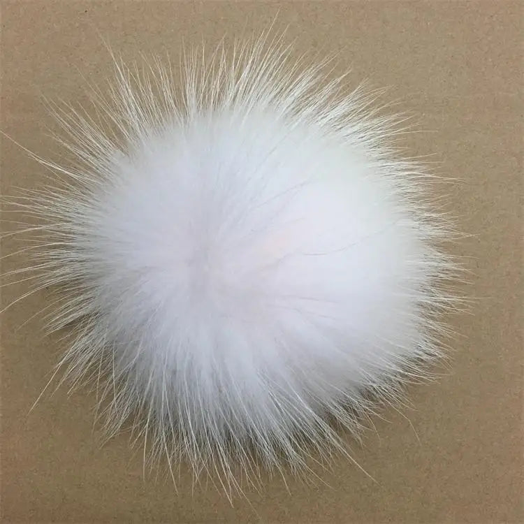 Luxurious DIY Natural Fox & Raccoon Fur Pompoms for Fashion Accessories - Perfect for Hats, Bags, Shoes, and Scarves