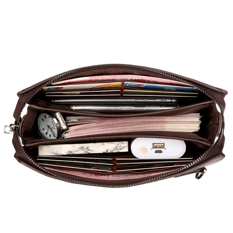 KANGAROO Luxury Brand Men Clutch Bag Leather Long Purse Password Money Bag Business wristlet Phone Wallet Male Casual Handy Bags.