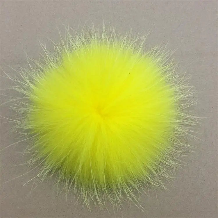 Luxurious DIY Natural Fox & Raccoon Fur Pompoms for Fashion Accessories - Perfect for Hats, Bags, Shoes, and Scarves