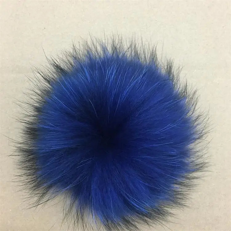 Luxurious DIY Natural Fox & Raccoon Fur Pompoms for Fashion Accessories - Perfect for Hats, Bags, Shoes, and Scarves