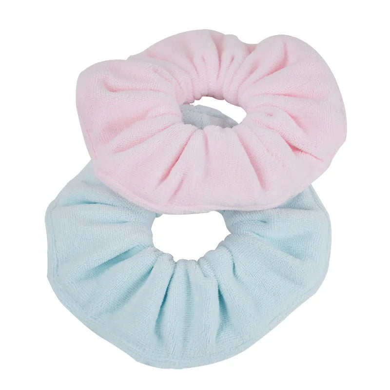 Ultra-Soft Large Microfiber Hair Drying Scrunchies for Frizz Control - Versatile Elastic Hair Bands for Sports and Yoga