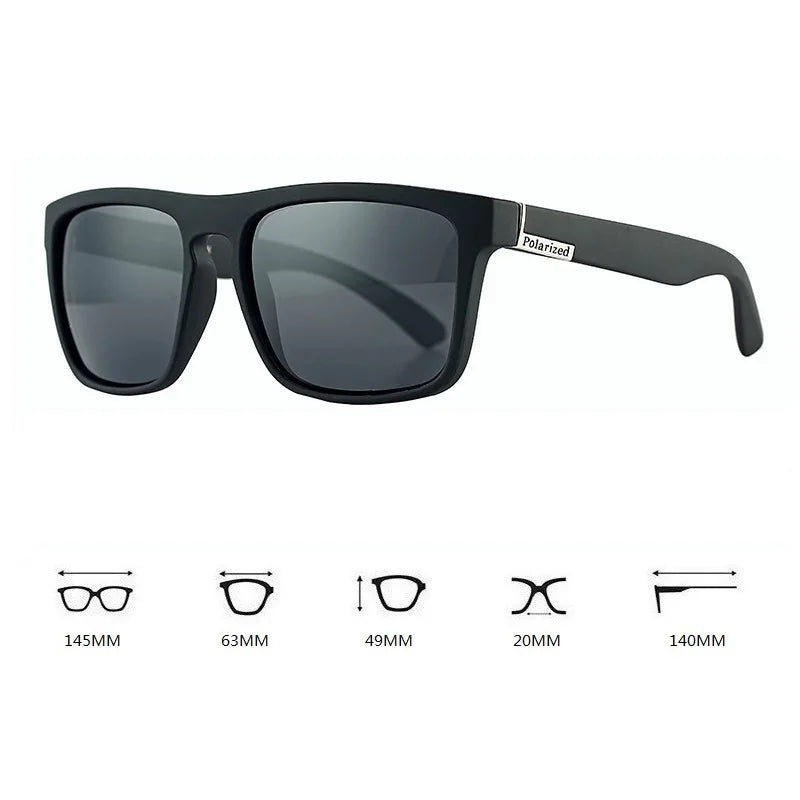 Luxury Unisex Polarized Vintage Sunglasses for Stylish Driving and Outdoor Activities.