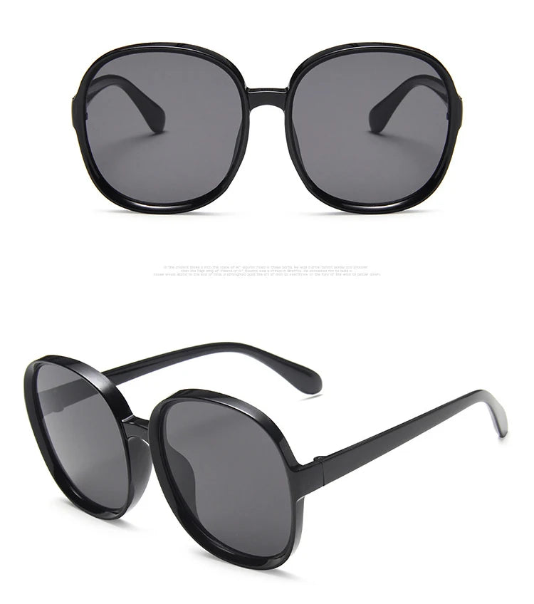 Stylish Oversized Round Gradient Sunglasses for Women - UV400 Protection - Trendy Fashion Accessory 2020.