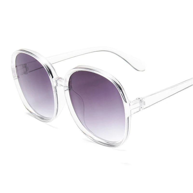 Stylish Oversized Round Gradient Sunglasses for Women - UV400 Protection - Trendy Fashion Accessory 2020.