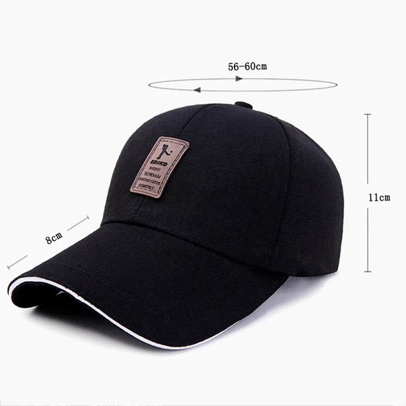 Unisex Breathable Cotton Summer Sport Hat for Cycling, Fishing, Tennis, and Golf with UV Protection - Casual Adjustable Visor Cap.