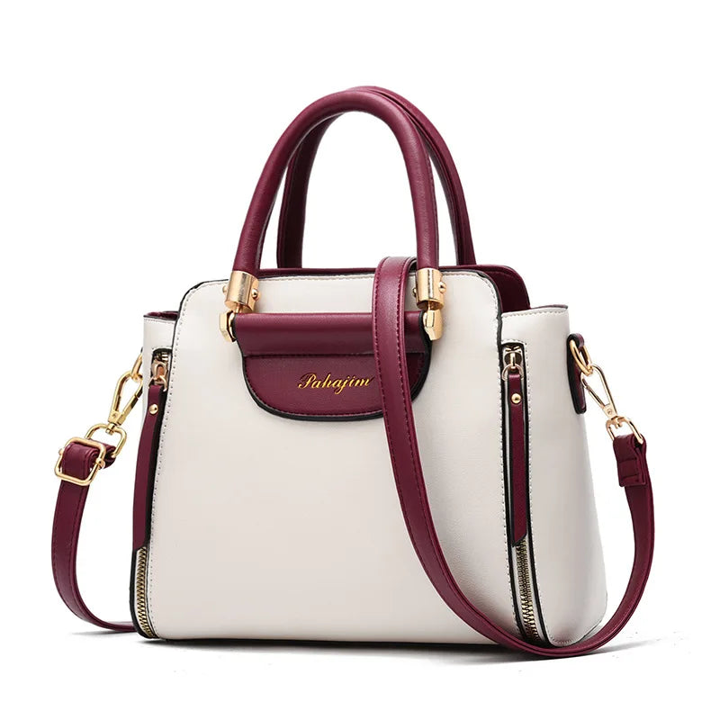 Women's bag 2024 new fashion women's bags hit color hand-held  bag Europeand the United States all-match shoulder messenger bag.