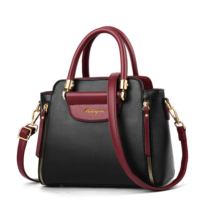 Women's bag 2024 new fashion women's bags hit color hand-held  bag Europeand the United States all-match shoulder messenger bag.