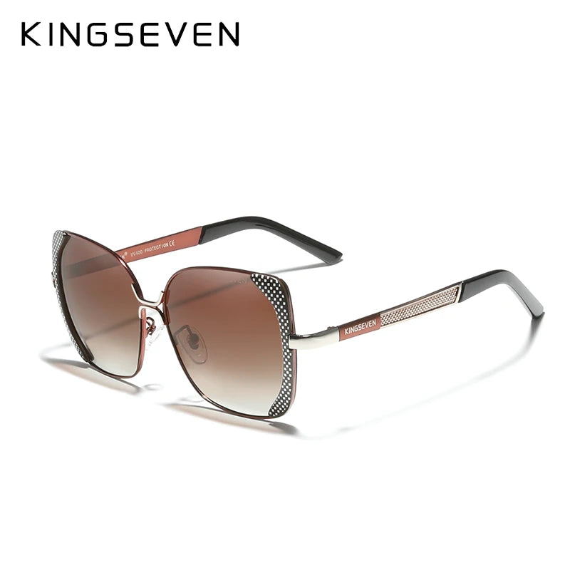 KINGSEVEN Women's Butterfly Sunglasses with Polarized Gradient Lenses - Model N7011.