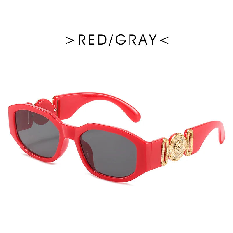 Vintage-Inspired UV400 Square Sunglasses for Women - Stylish Small Rectangle Eyewear.