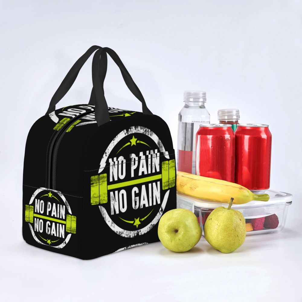 Gym Motivation 
Dumbbell Insulated Lunch Bag for Camping Travel Bodybuilding Leakproof Cooler Thermal Lunch Box Women Children