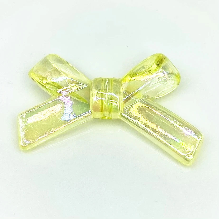 10 pcs/lot 34x20mm Bow Tie Shape Beads AB Color Acrylic  for Jewelry Making Handmade DIY Accessories - Elevate Your Body