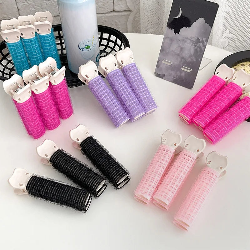 2-Pack Korean Portable Fluffy Hair Clips for Effortless Styling and DIY Curls.