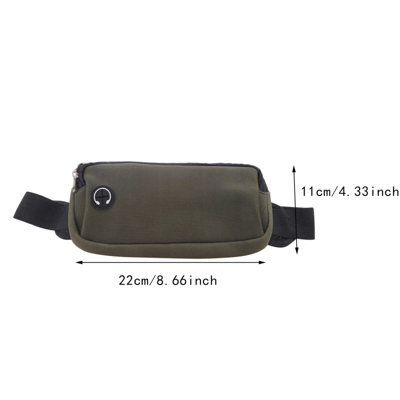 Sports Fanny Pack Belt Bag Women Men Running Waist Bag Phone Black Gym Bags Running Accessories.