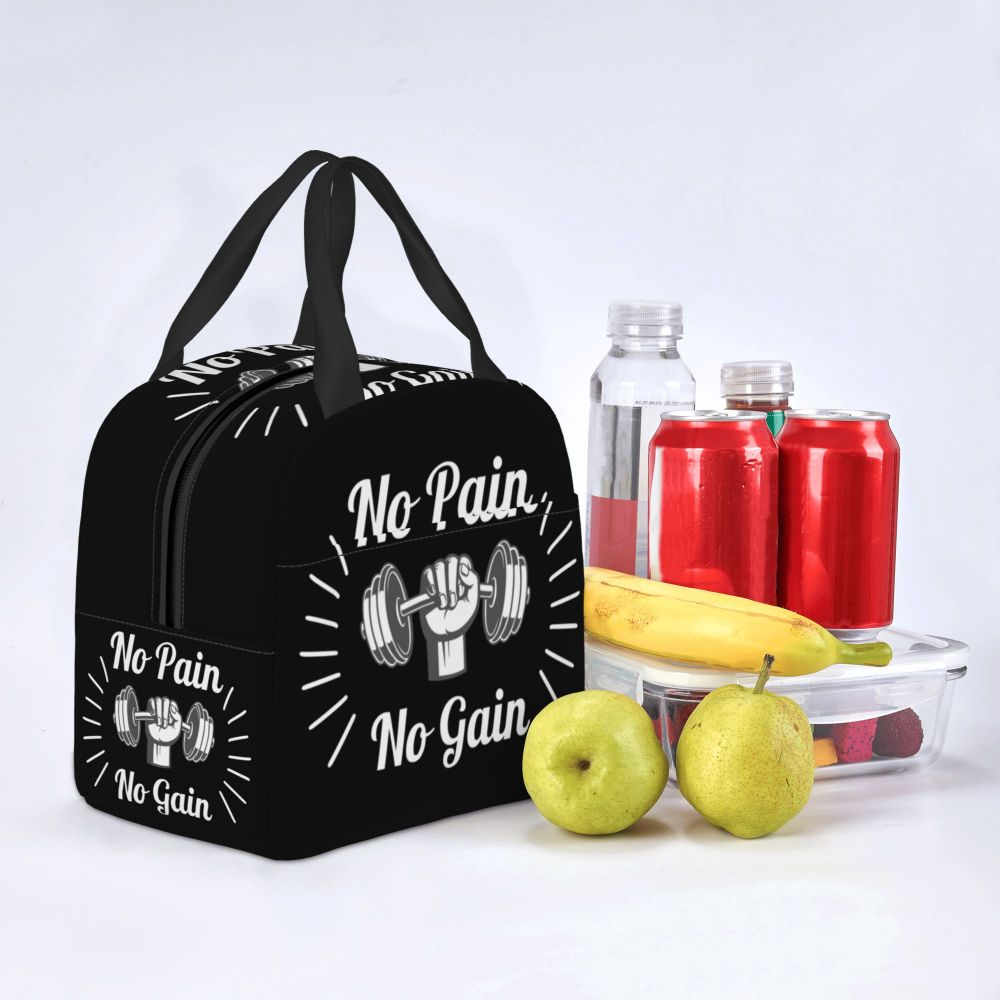 Gym Motivation 
Dumbbell Insulated Lunch Bag for Camping Travel Bodybuilding Leakproof Cooler Thermal Lunch Box Women Children