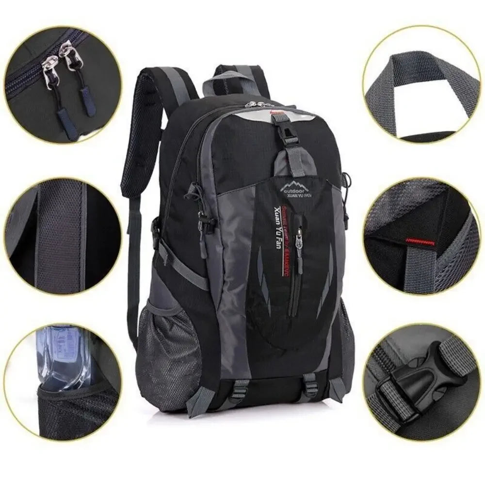 40L Outdoor Waterproof Large Capacity Hiking Bag.