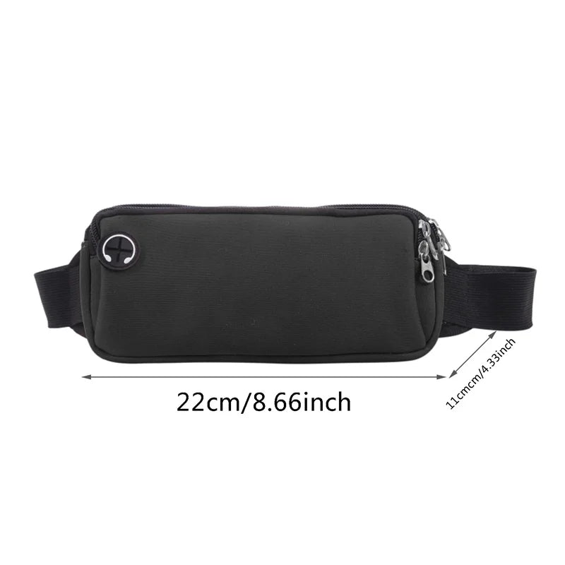 Sports Fanny Pack Belt Bag Women Men Running Waist Bag Phone Black Gym Bags Running Accessories.