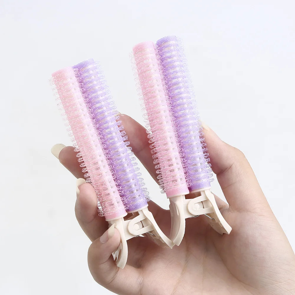 2-Pack Korean Portable Fluffy Hair Clips for Effortless Styling and DIY Curls.