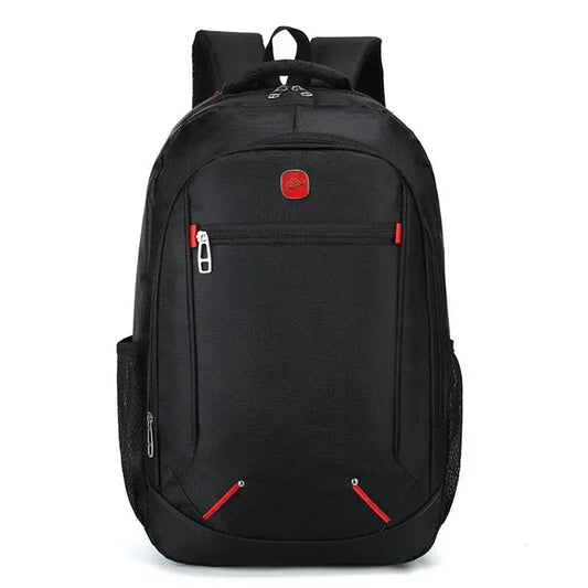 Large-capacity Student School Bag Casual Solid Color Backpack Material Oxford Men New Backpack Multi-functional  Simple Bag.