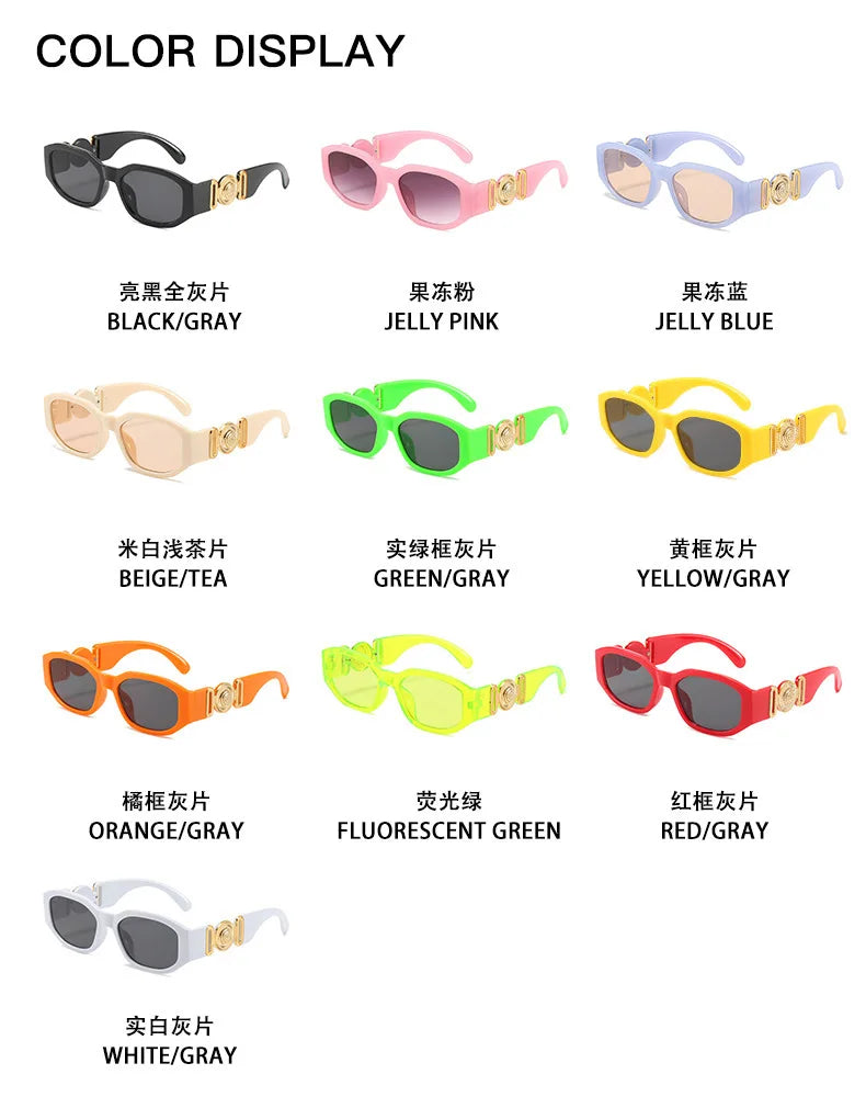 Vintage-Inspired UV400 Square Sunglasses for Women - Stylish Small Rectangle Eyewear