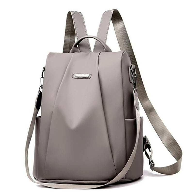 New Women's Multifunction Backpack Casual Solid Color School Bag  For Girls Fashion Detachable Strap Travel Shoulder Bag.