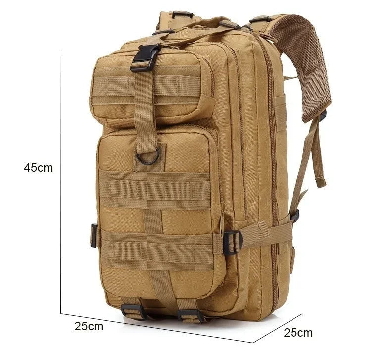 QT&QY 30/45L Man Tactical Backpacks HkingTraveling Bags Survival Outdoor 3P Assault Pack EDC Molle Pack For Trekking Hunting Bag - Elevate Your Body