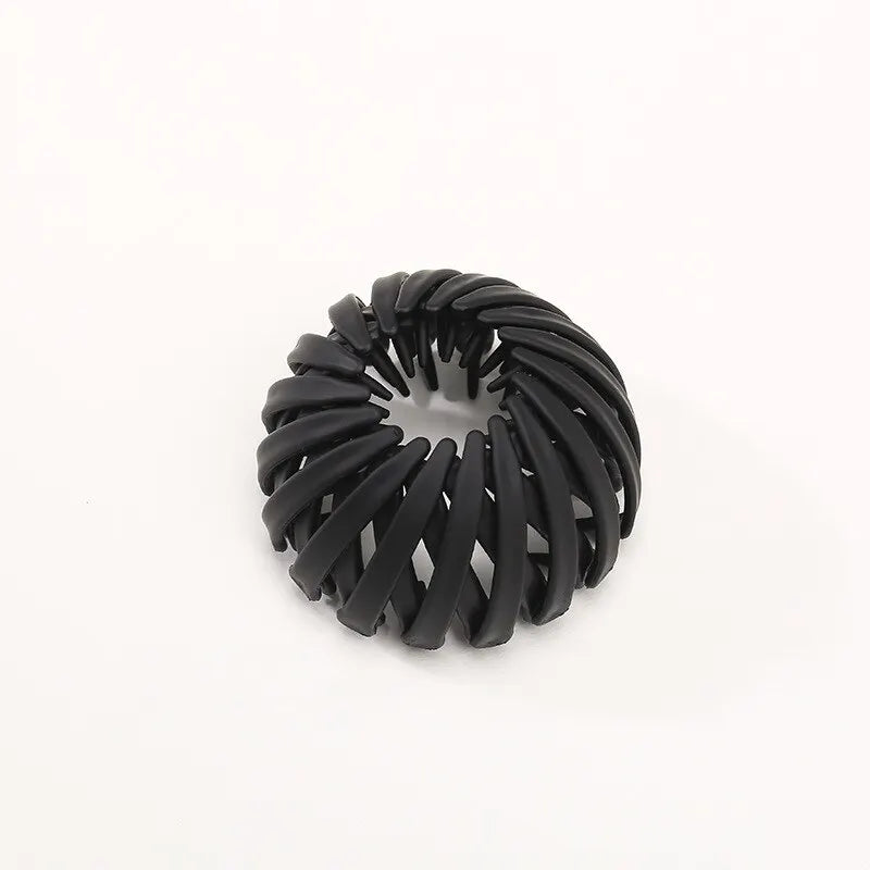 Minimalist Plastic Hair Claw Bun Holder - Stylish Hair Accessories for Women and Girls.