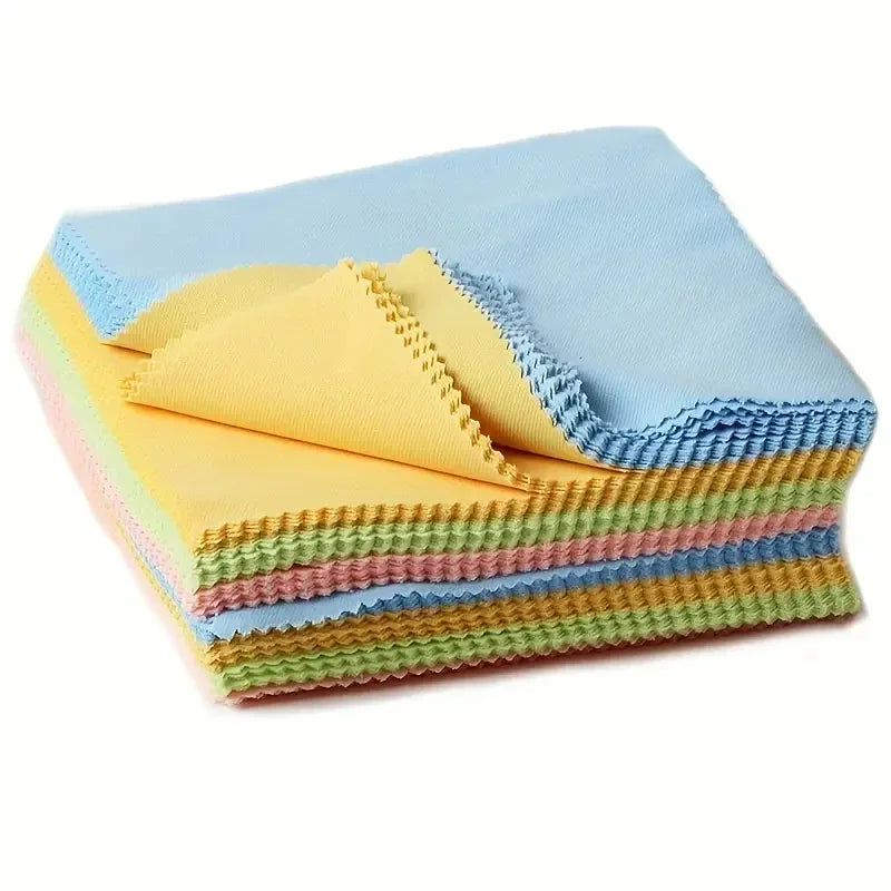 Microfiber Cleaning Cloths for Glasses and Screens - 10 to 200 Pcs, 13x13cm.