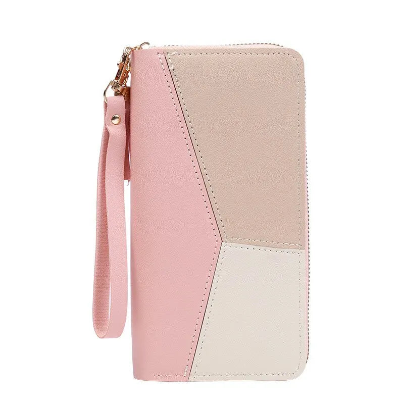 Fashion Zipper Wallets Womens Long Purses Handbags Coin Purse Cards Holder PU Leather Billfold Wallet.