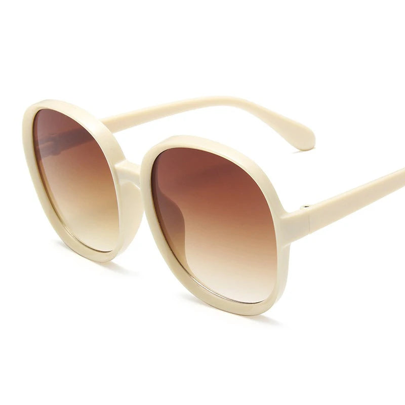 Stylish Oversized Round Gradient Sunglasses for Women - UV400 Protection - Trendy Fashion Accessory 2020.