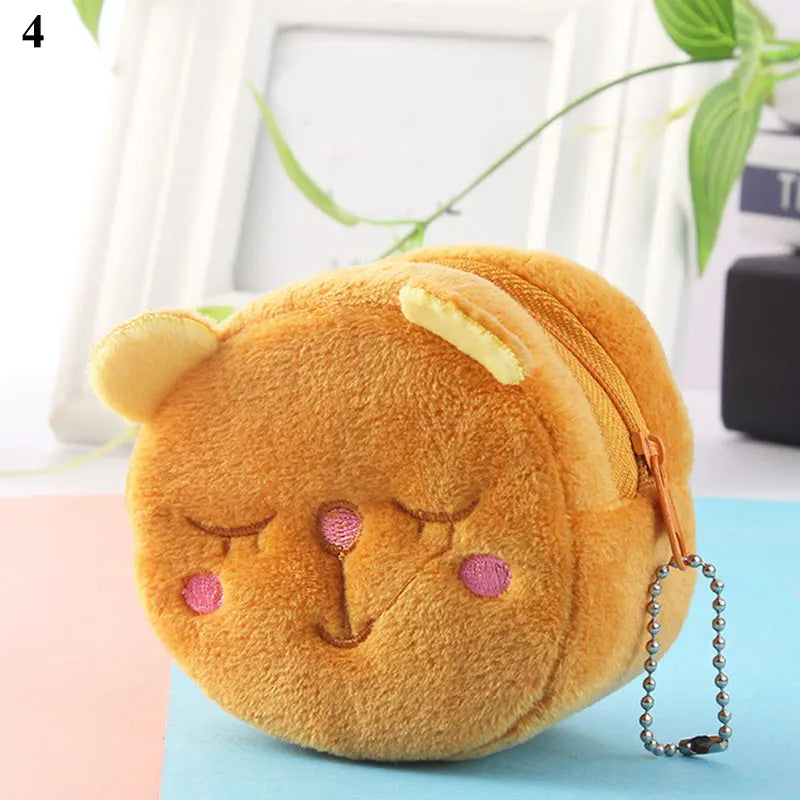 New Japan Cute Plush Snapper Fish Doll Coin Purse Wristlet Bag Cartoon Wallet Mini Zipper Girl Coin Wallet Cable Headset Bag`.