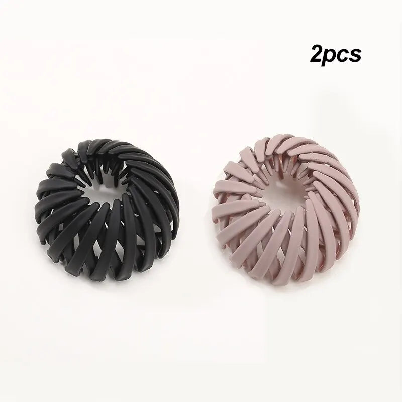 Minimalist Plastic Hair Claw Bun Holder - Stylish Hair Accessories for Women and Girls.