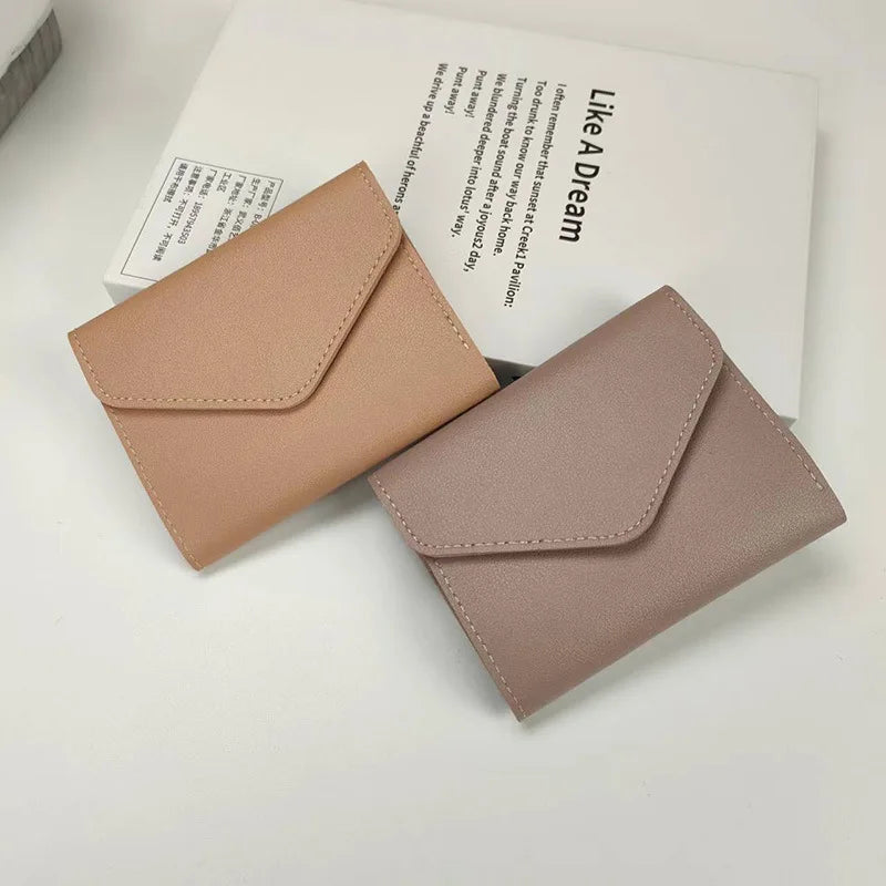 Wallets for Women Small Hasp Girl Credit Card Holder for PU Leather Coin Purse Female Wallet Short Purses for Women Carteras.