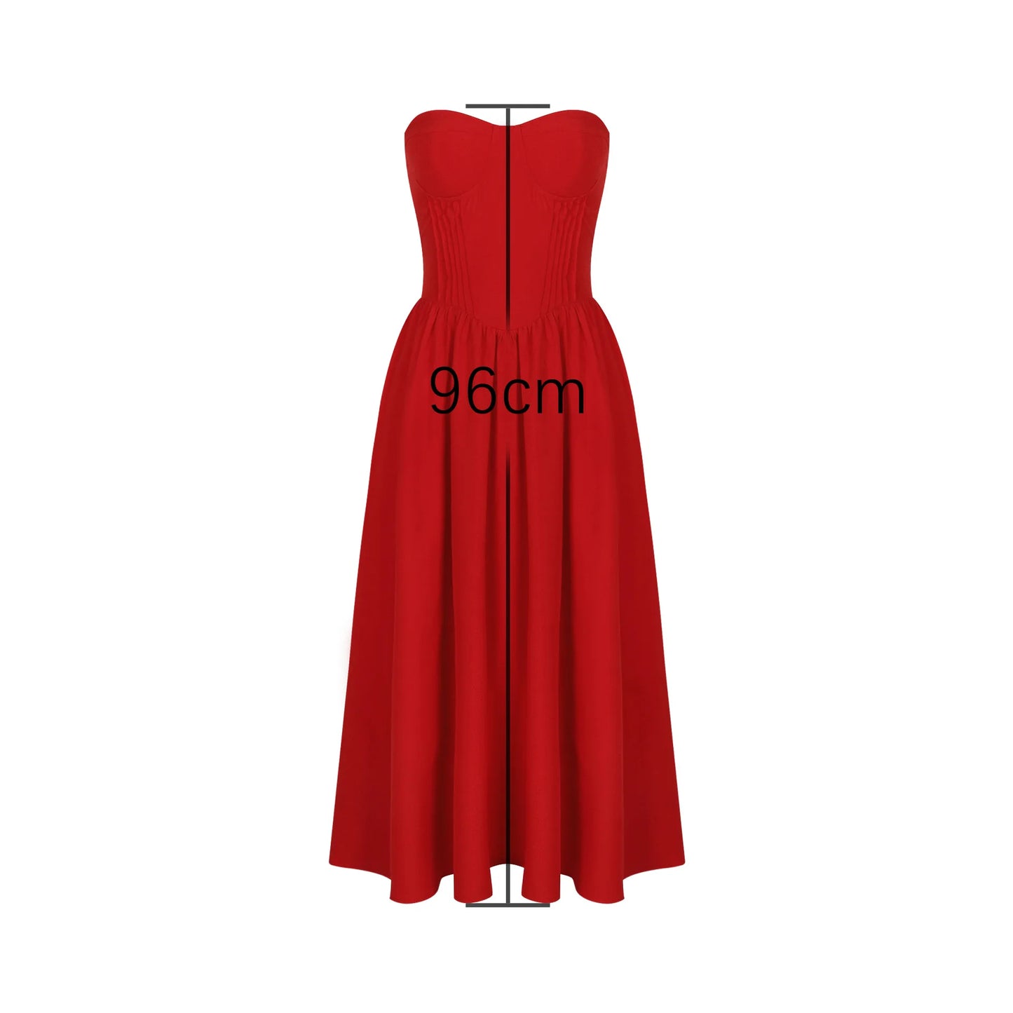 Minigmingxi 2024 Summer One-piece Dress Strapless Bodycon Dress Red Sexy Party Dresses Fashion Women's Clothing.