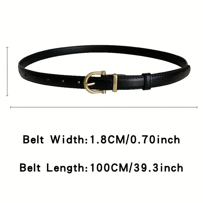 Men's Vintage PU Leather Belt with Classic Oval Buckle - Perfect for Everyday Use, Celebrations, and Gifting.