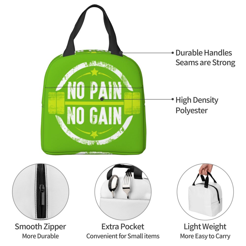 Gym Motivation 
Dumbbell Insulated Lunch Bag for Camping Travel Bodybuilding Leakproof Cooler Thermal Lunch Box Women Children